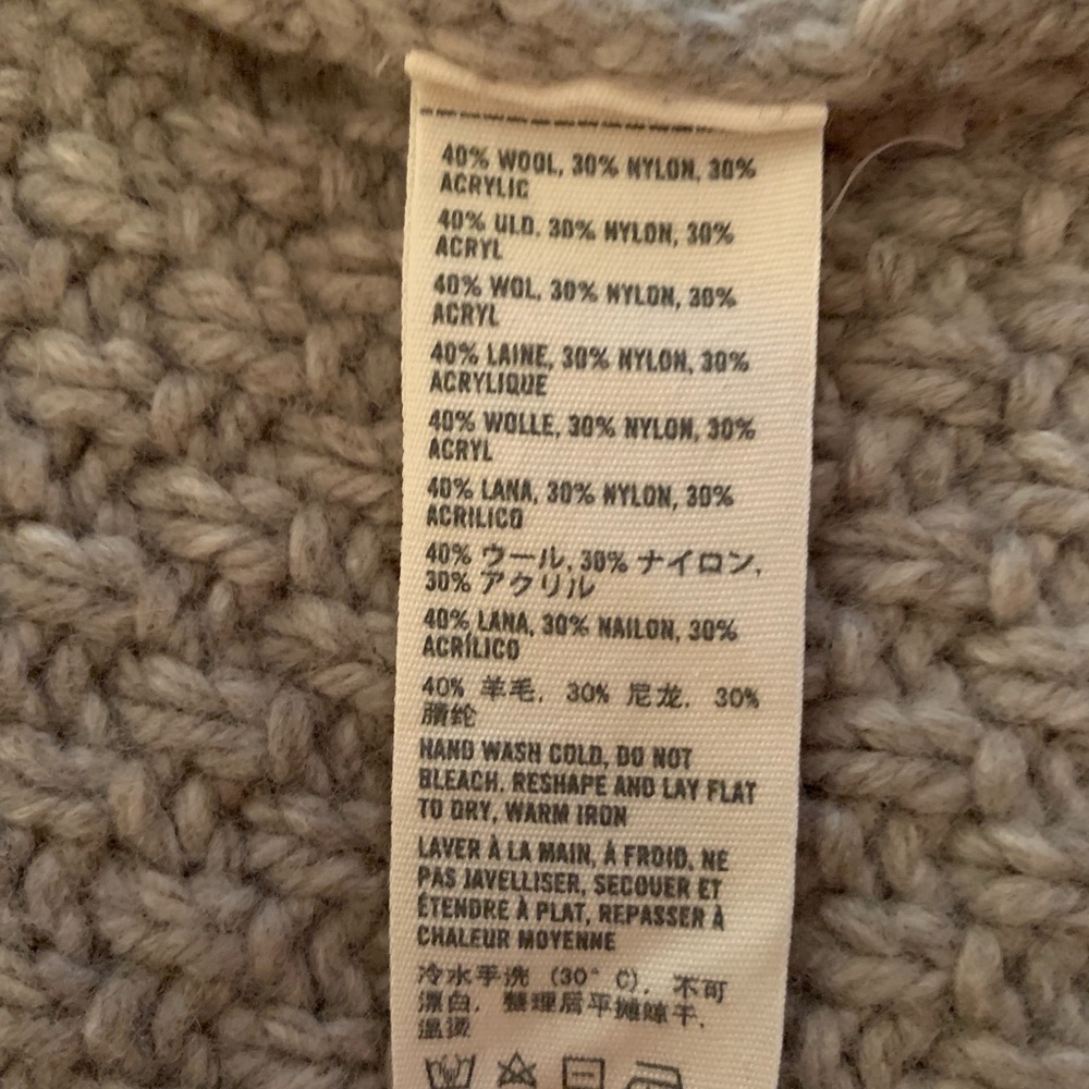 Abercrombie & Fitch XS tan woolen sleeveless top - Picture 6 of 8